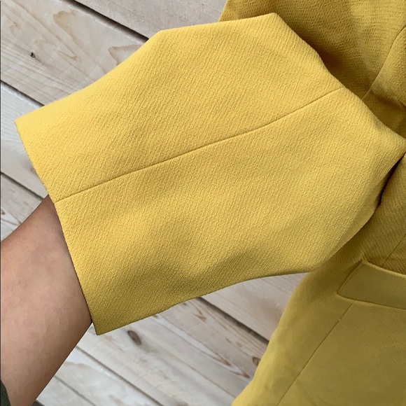 NWT amazing Le Suit mustard yellow longline suit coat/blazer, sz 18. - Picture 6 of 11